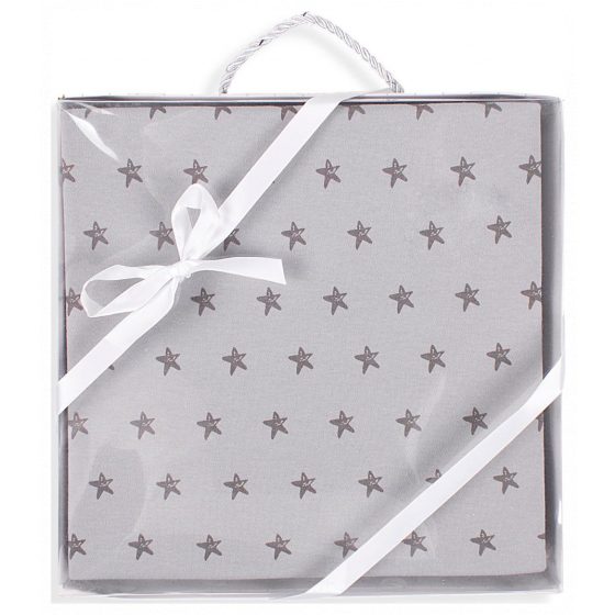 Κουβέρτα αγκαλιάς Interbaby Βαμβακερή Estrella grey.