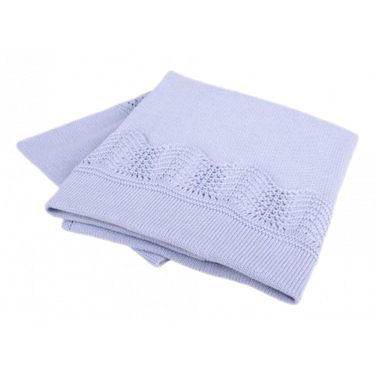 Κουβέρτα αγκαλιάς Interbaby Βαμβακερή blue.