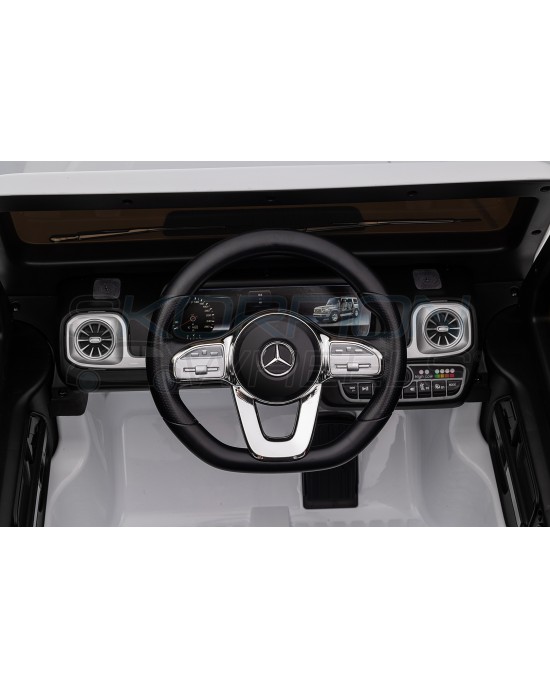 Ηλεκτροκίνητο παιδικό αυτοκίνητο Skorpion Mercedes G500 Original 12V Λευκό - 5246065A - Image 14