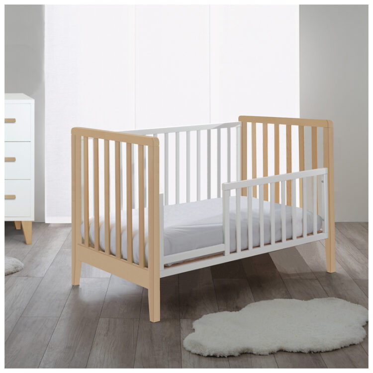 Βρεφικό Σετ Pali Win Bianco-Naturale με λίκνο, κρεβάτι, στρώματα και προστατευτικό κάγκελο