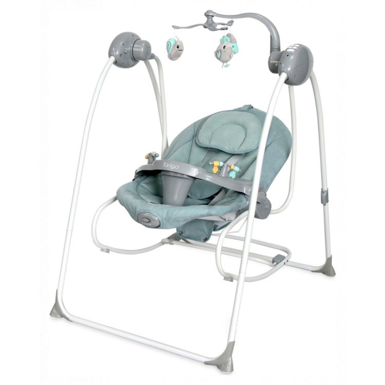 Ηλεκτρική κούνια ρηλάξ Lorelli Tango Frosty Green Stars
