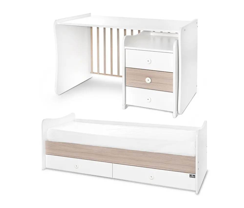 Κρεβάτι πολυμορφικό Lorelli Maxi Plus New White+Amber - Image 3