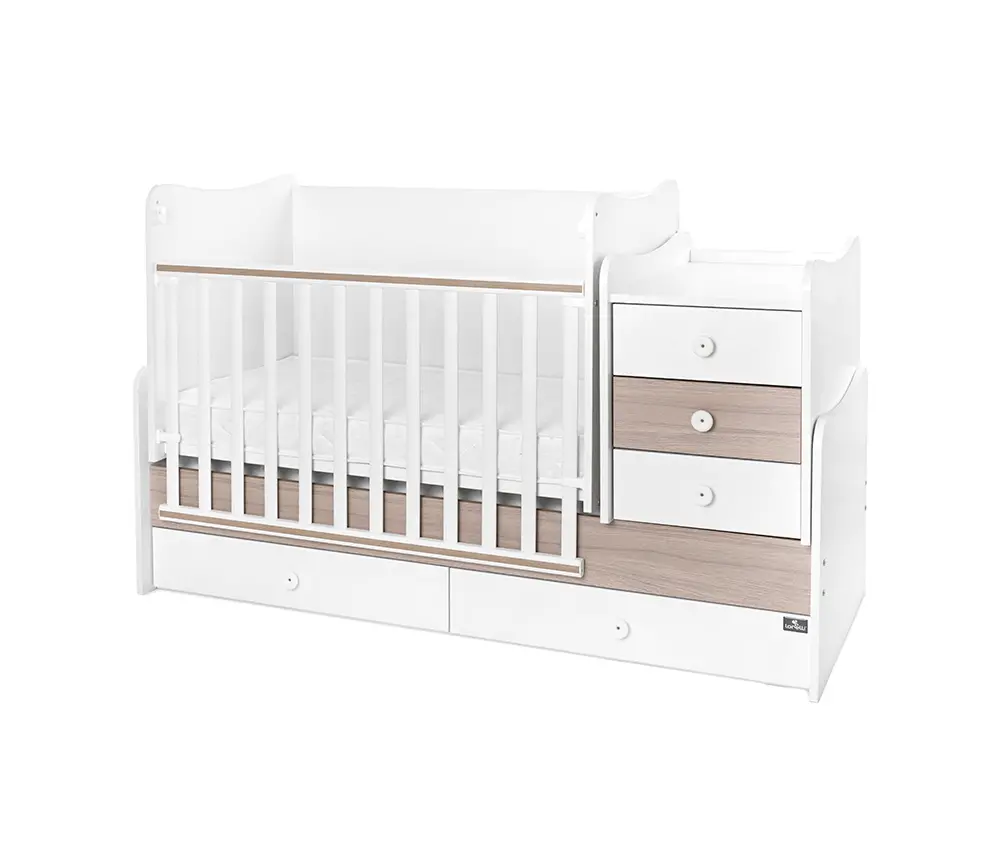 Κρεβάτι πολυμορφικό Lorelli Maxi Plus New White+Amber - Image 5