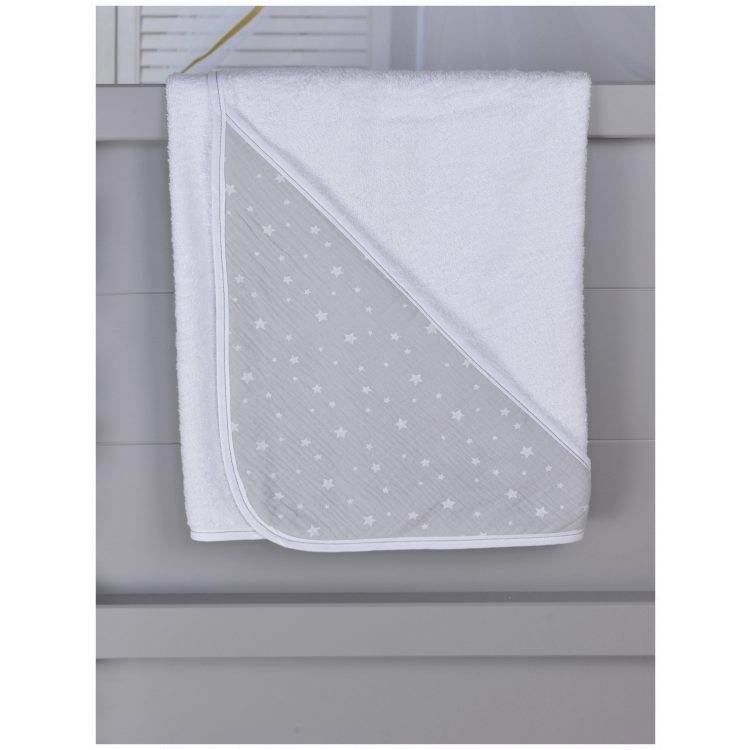 Μπουρνούζι κάπα Baby Oliver Muslin grey