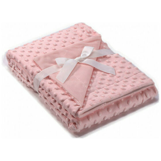 Κουβέρτα αγκαλιάς βελουτέ Mora Topitos Pink