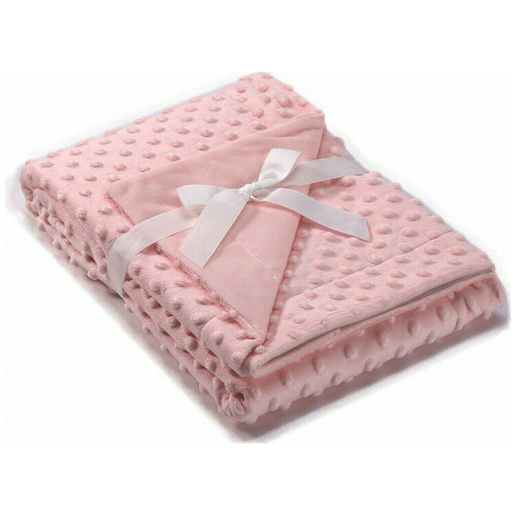 Κουβέρτα αγκαλιάς βελουτέ Mora Topitos Pink
