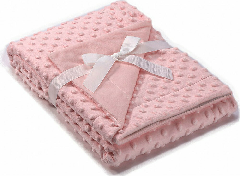 Κουβέρτα αγκαλιάς βελουτέ Mora Topitos Pink