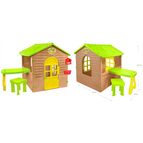 Σπιτάκι κήπου με τραπέζι Mochtoys 12240