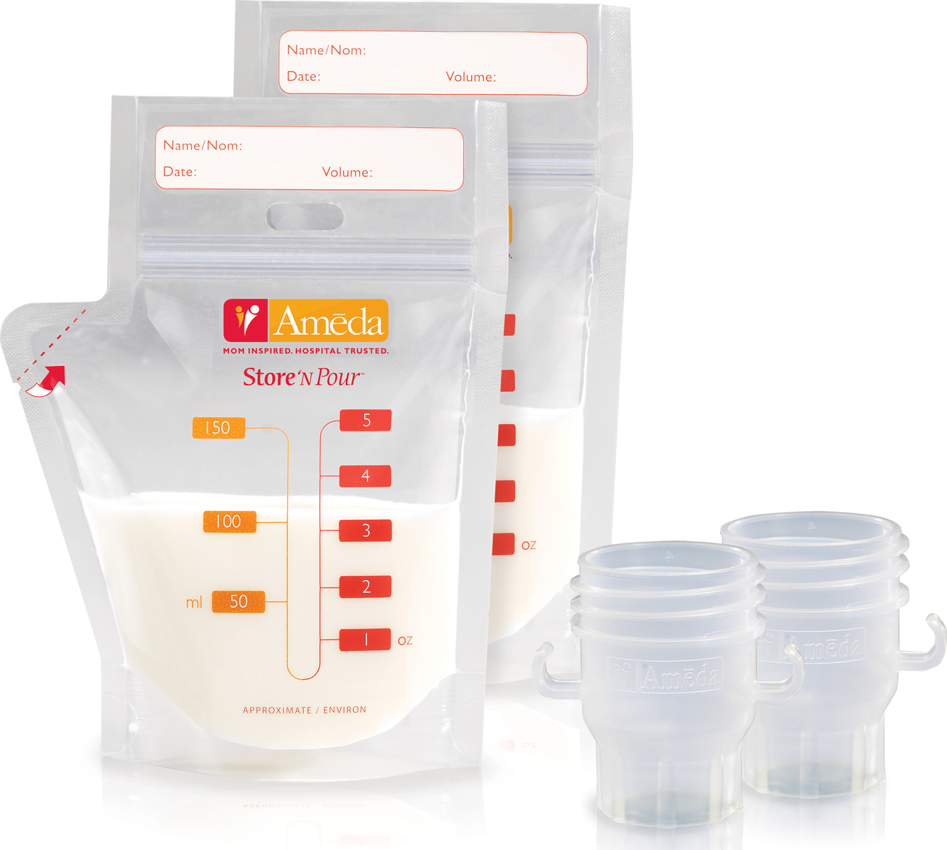 Σακουλάκια φύλαξης μητρικού γάλακτος AMEDA
