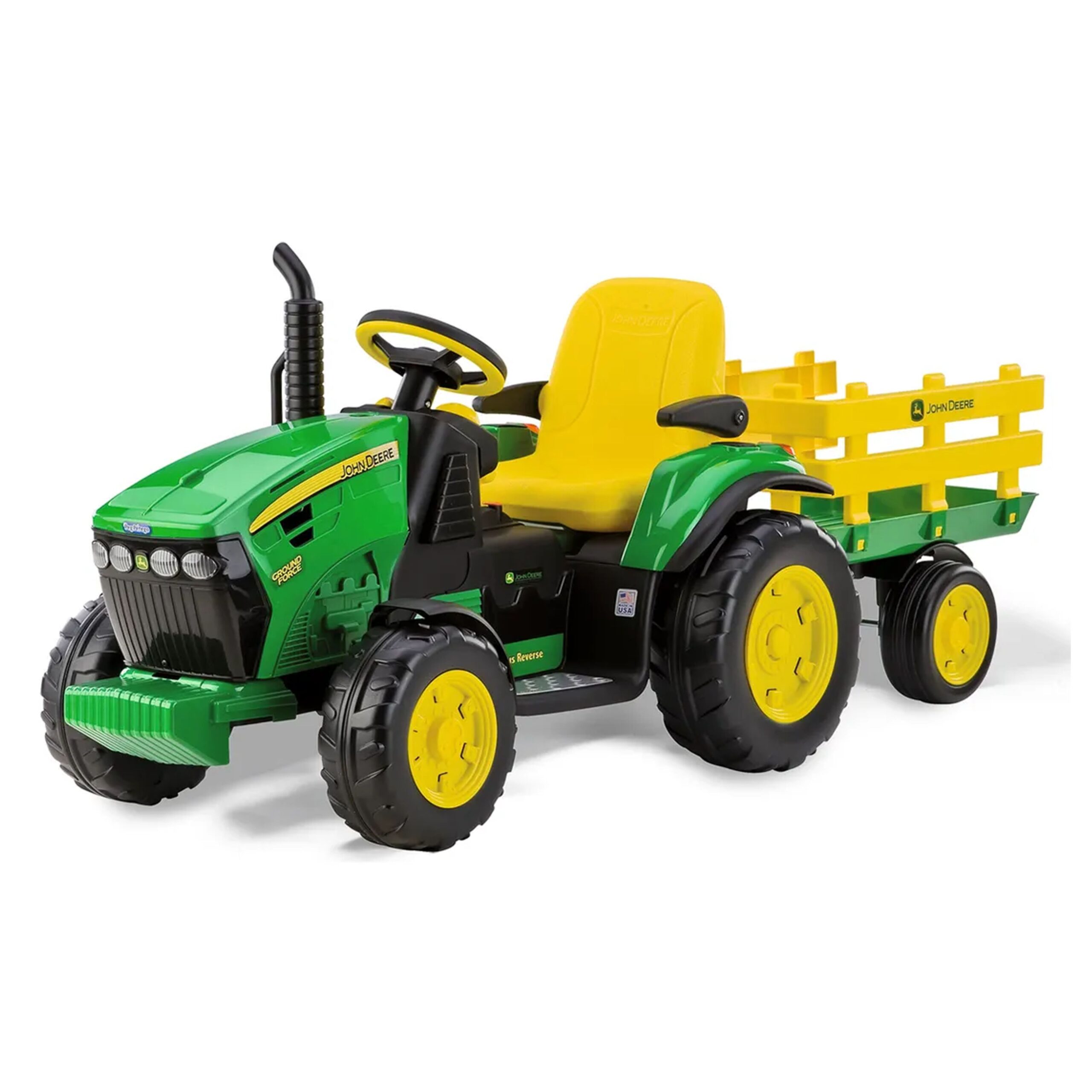 Ηλεκτροκίνητο παιδικό τρακτέρ Peg Perego John Deere Ground Force with Trailer IGOR0047