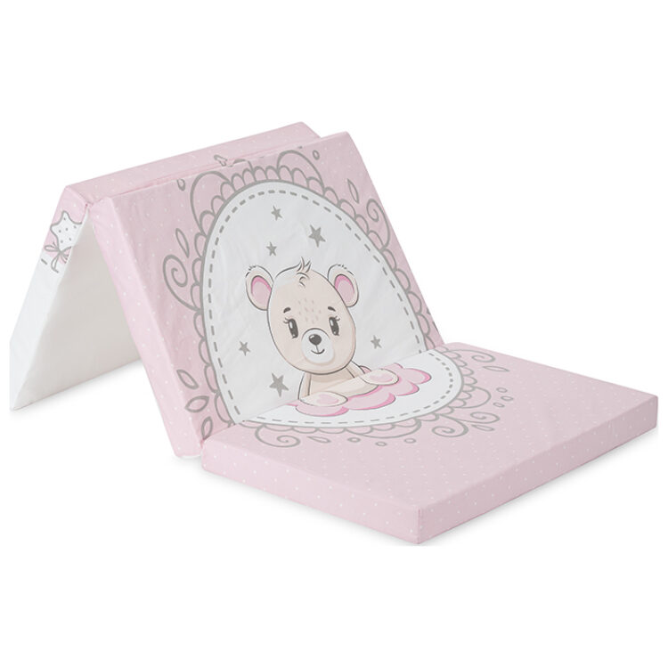 Πτυσσόμενο στρώμα παρκοκρέβατου Lorelli 60/120/5cm Little Bear Pink 20030030001