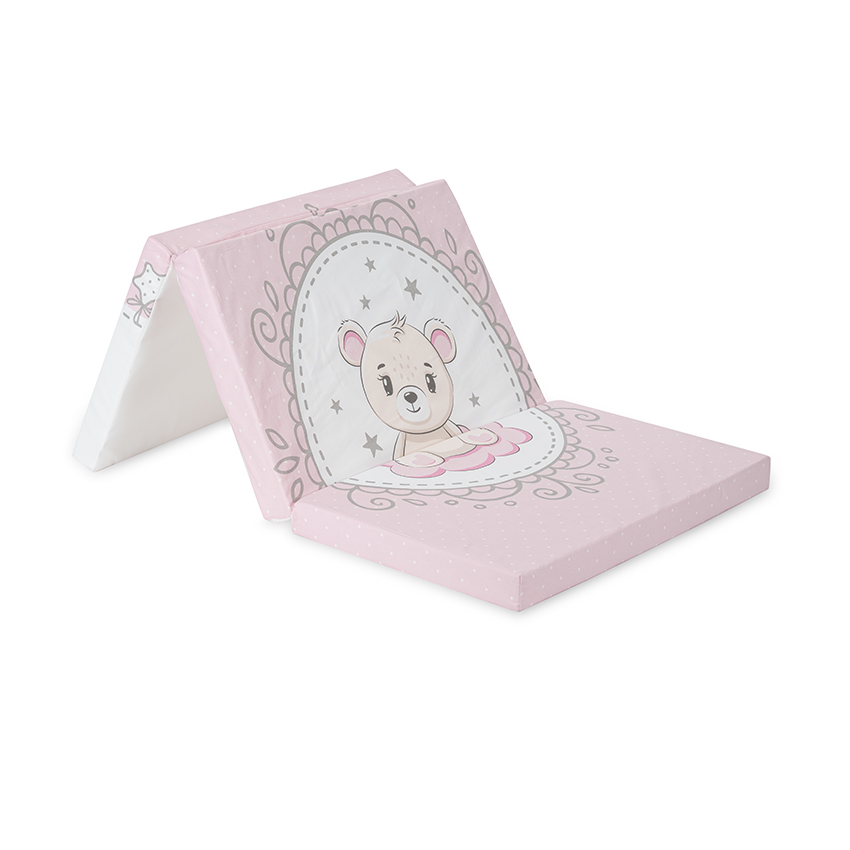 Πτυσσόμενο στρώμα παρκοκρέβατου Lorelli 60/120/5cm Little Bear Pink 20030030001