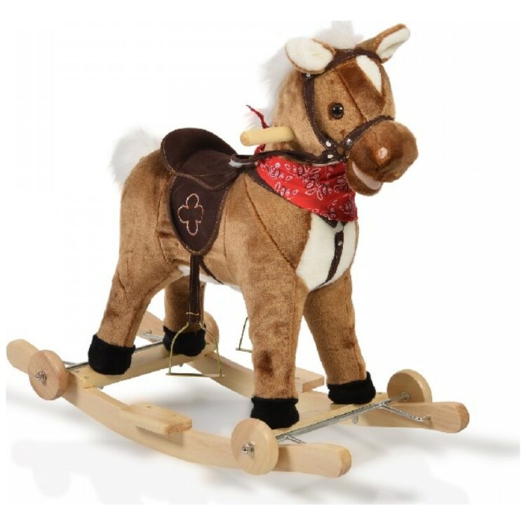 Κουνιστό αλογάκι 2 in 1 Moni Chipper WJ-302 με μουσική και ροδάκια