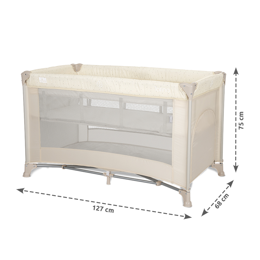 Παρκοκρέβατο Lorelli Torino 2 Layers Fog Striped Elements 10080462212 - Image 11