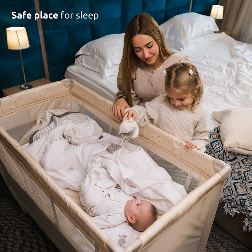 Παρκοκρέβατο Lorelli Torino 2 Layers Plus Fog Striped Elements 10080472212 - Image 15