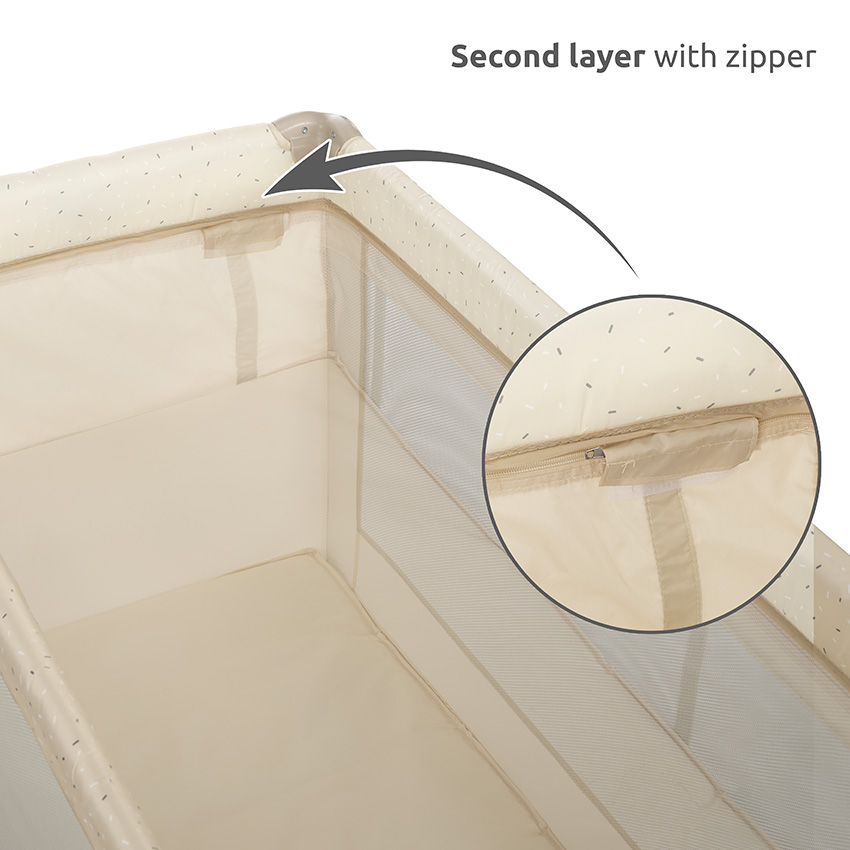 Παρκοκρέβατο Lorelli Torino 2 Layers Plus Fog Striped Elements 10080472212 - Image 4