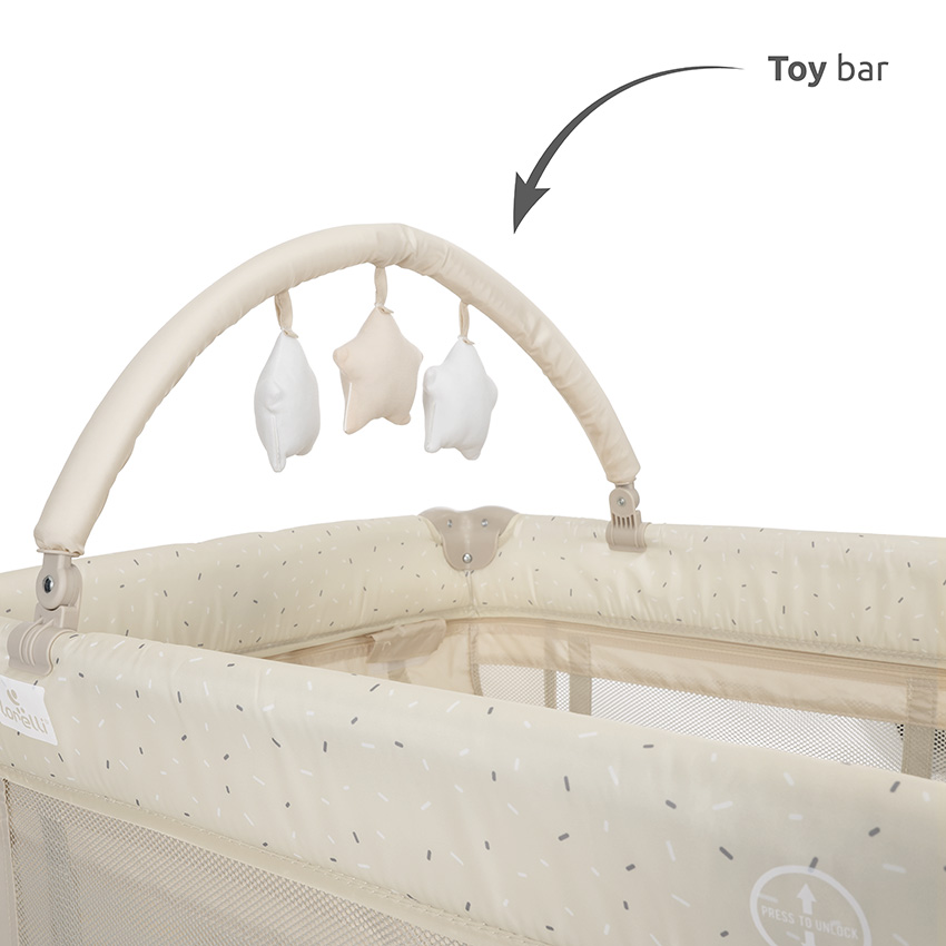 Παρκοκρέβατο Lorelli Torino 2 Layers Plus Fog Striped Elements 10080472212 - Image 5