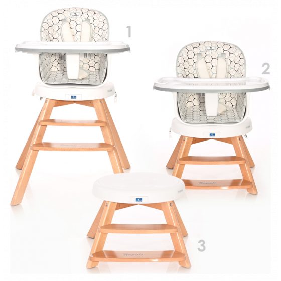 Καρέκλα φαγητού Lorelli Napoli 3 in 1 Blue Surf Bears - Image 2