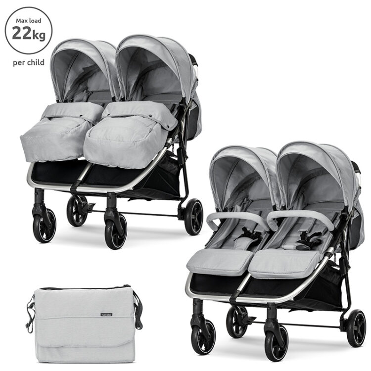 Καρότσι διδύμων Lorelli Duo Grey 10021542506