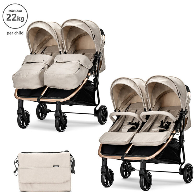 Καρότσι διδύμων Lorelli Duo Beige 10021542507
