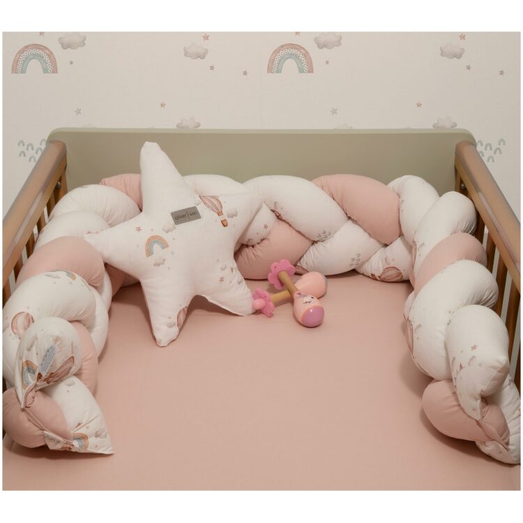 Πάντα πλεξούδα τριπλή βαμβακερή Baby Oliver 20×200cm des.422