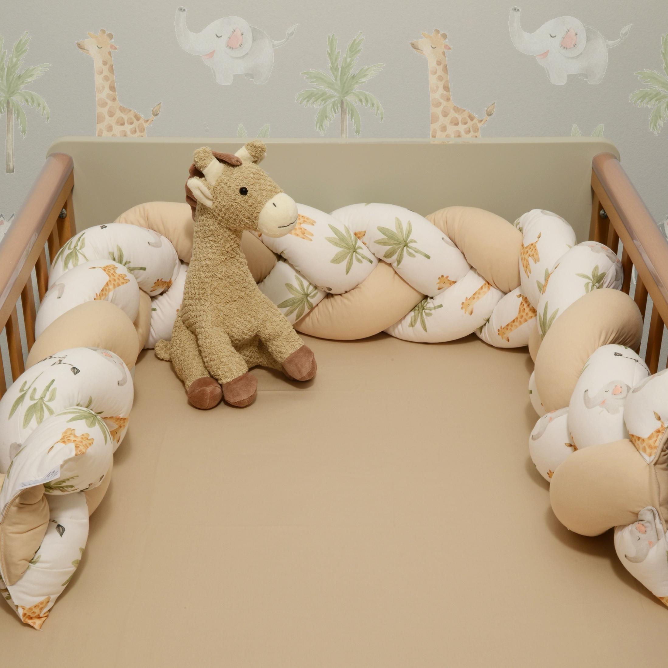 Πάντα πλεξούδα τριπλή βαμβακερή Baby Oliver 20×200cm des.424
