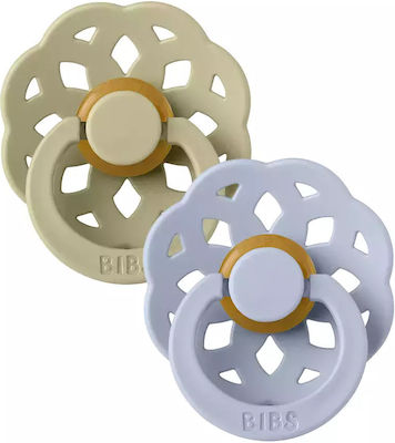 BIBS Πιπίλες Boheme 2 τμχ Boheme Khaki/Dusty Blue Νο 1 (0-6)