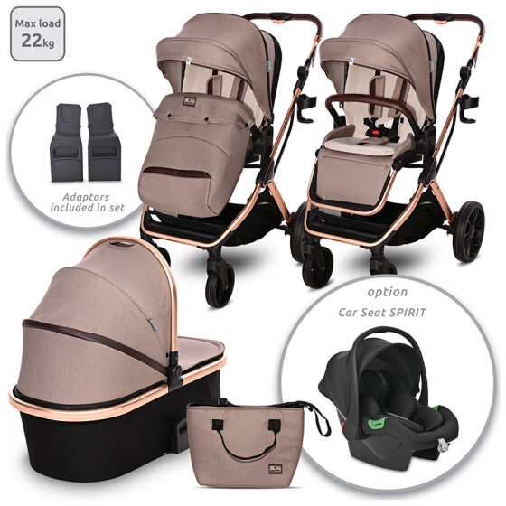 Πολυκαρότσι  Lorelli Glory 3 in 1 Pearl Beige