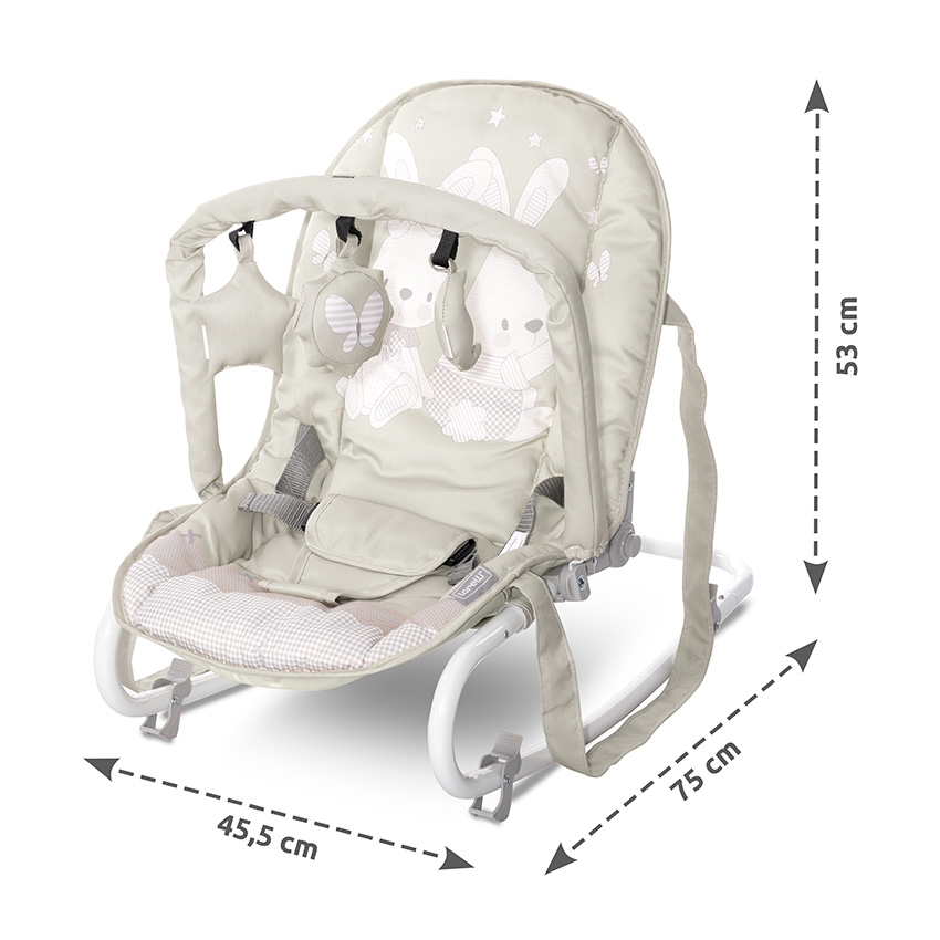 Ρηλάξ Lorelli Eliza Beige Bunnies 10110142509 - Image 8