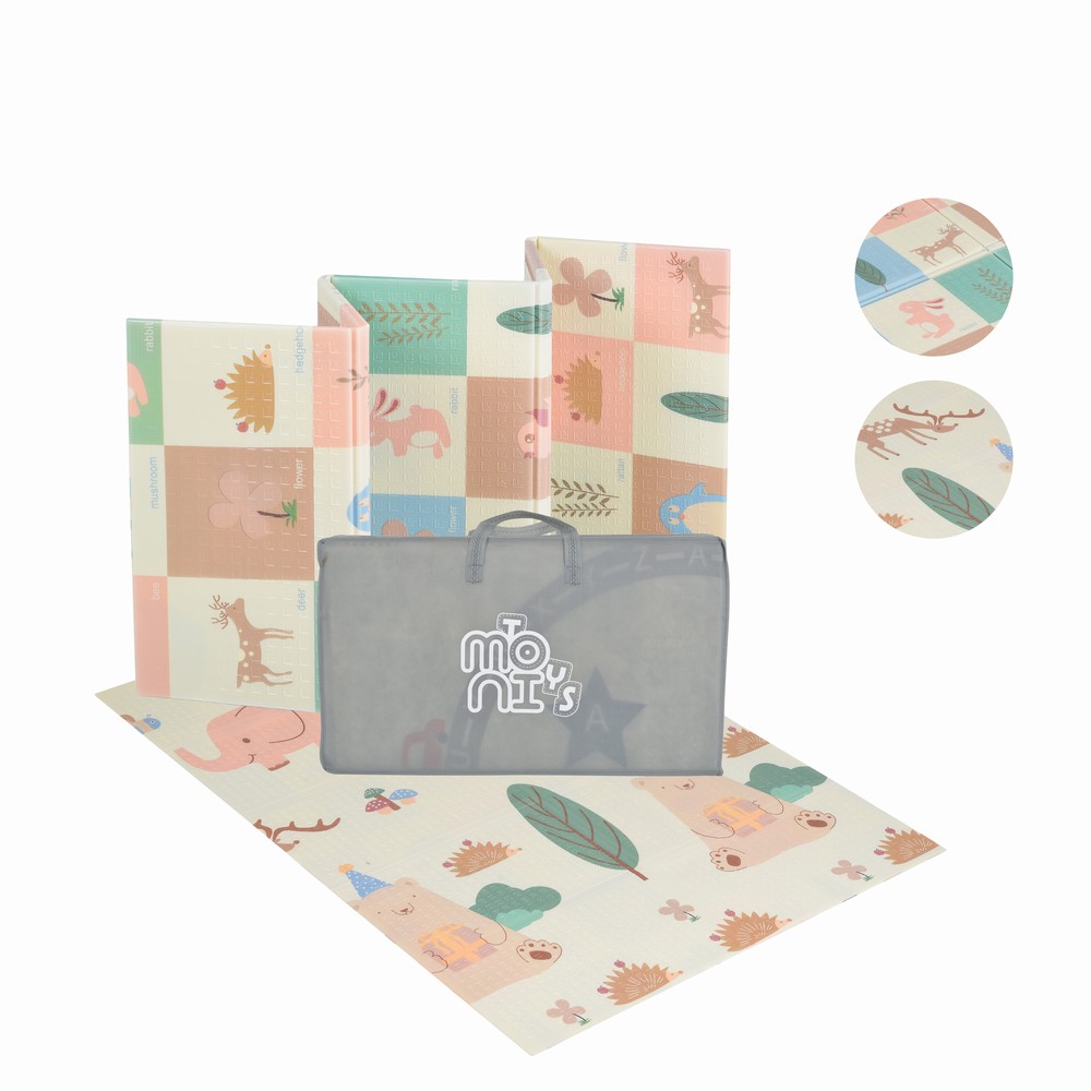 Πτυσσόμενο στρώμα παιχνιδιού Moni XPE Forest Animals