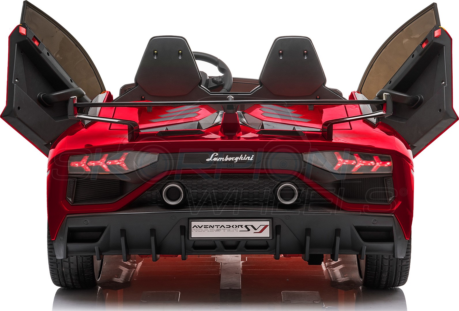 Ηλεκτροκίνητο παιδικό αυτοκίνητο Skorpion Lamborghini Aventador SVJ Original 24V Κόκκινο - 52460691 - Image 9