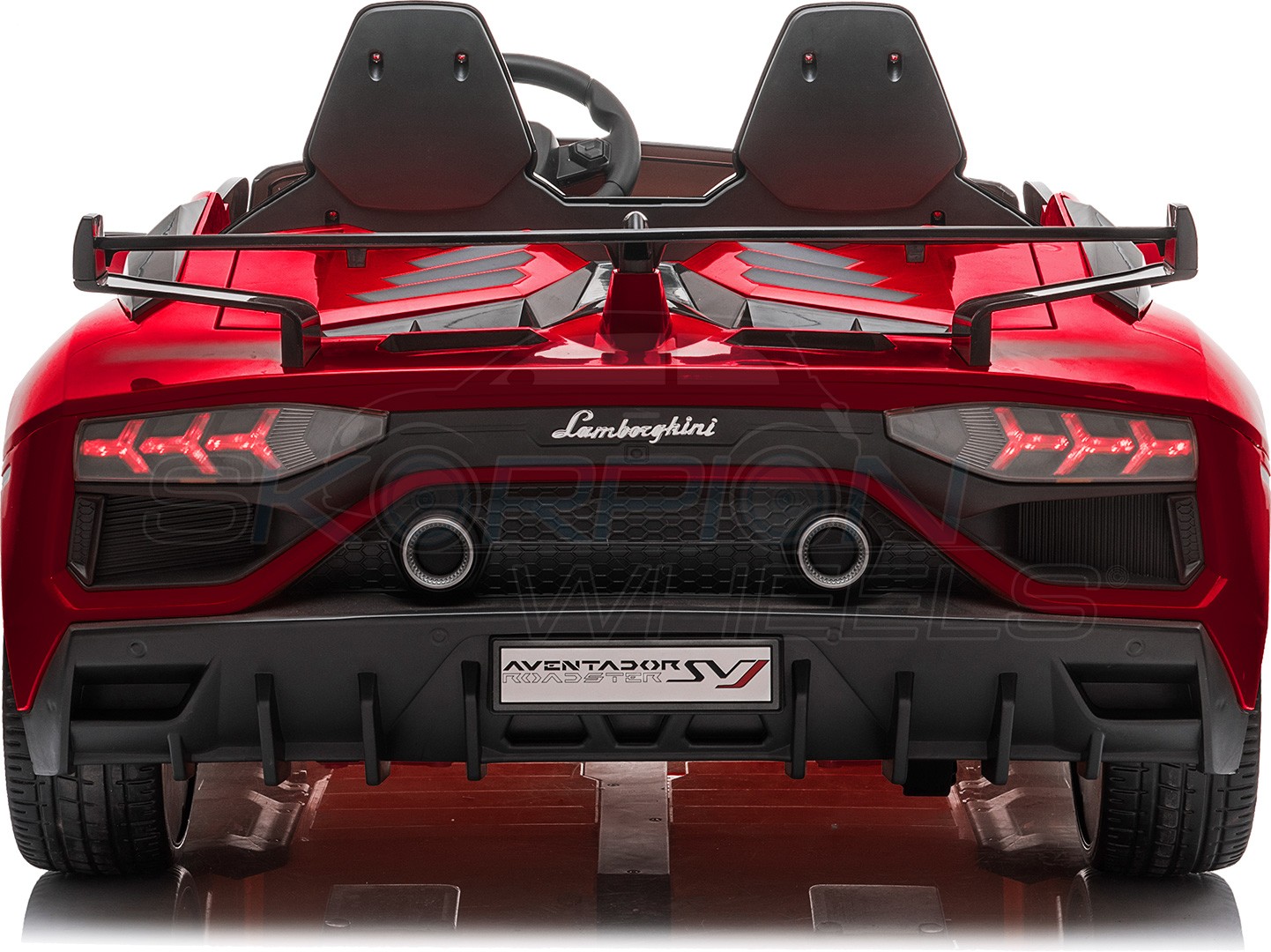 Ηλεκτροκίνητο παιδικό αυτοκίνητο Skorpion Lamborghini Aventador SVJ Original 24V Κόκκινο - 52460691 - Image 7