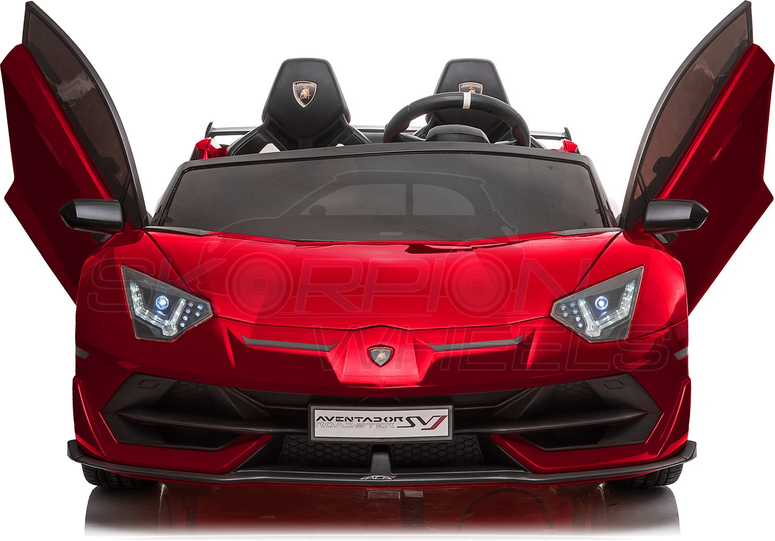 Ηλεκτροκίνητο παιδικό αυτοκίνητο Skorpion Lamborghini Aventador SVJ Original 24V Κόκκινο - 52460691 - Image 2