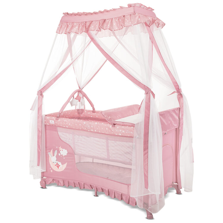 Παρκοκρέβατο Lorelli Magic Sleep 2 Layers Pink 10080482606