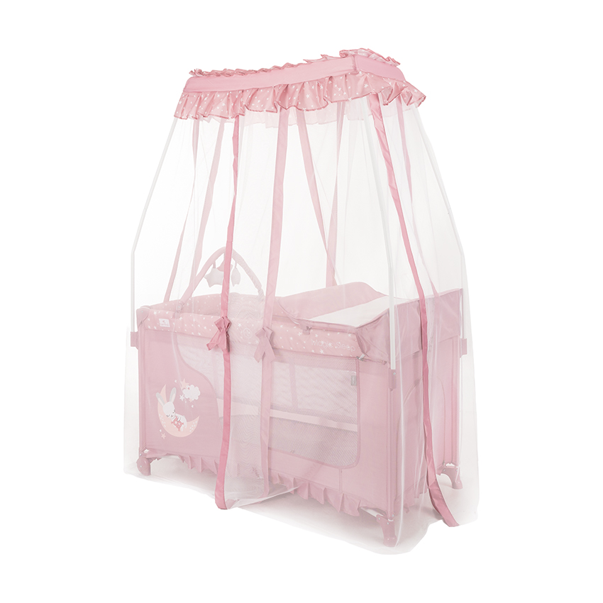 Παρκοκρέβατο Lorelli Magic Sleep 2 Layers Pink 10080482606 - Image 2