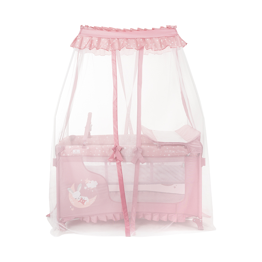 Παρκοκρέβατο Lorelli Magic Sleep 2 Layers Pink 10080482606 - Image 4
