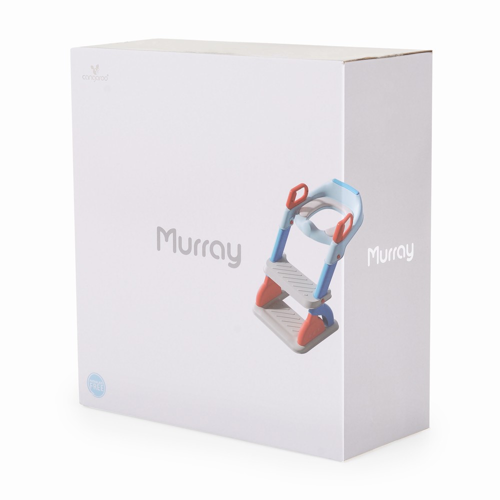 Εκπαιδευτικό κάθισμα τουαλέτας με σκάλα, Moni Murray Blue - Image 3