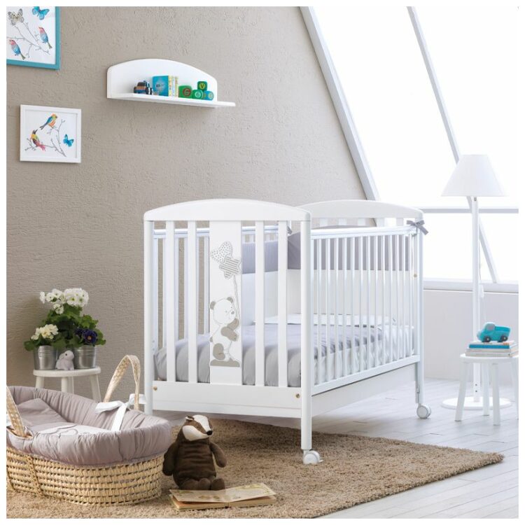 Βρεφικό κρεβατάκι Pali Orsetto Bianco