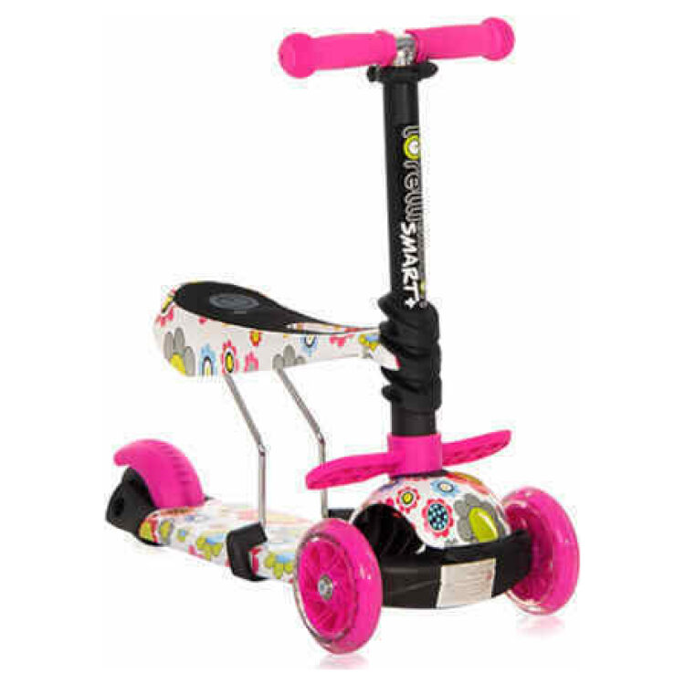 Πατίνι με κάθισμα Lorelli Smart Pink Flowers 10390020016
