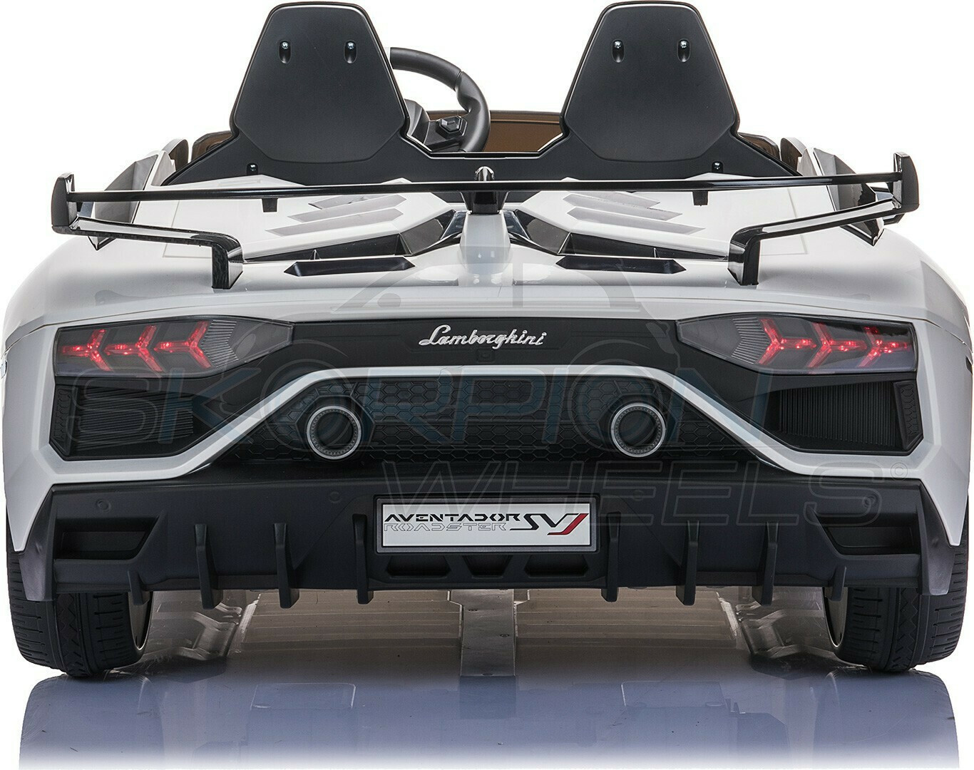Ηλεκτροκίνητο παιδικό αυτοκίνητο Skorpion Lamborghini Aventador SVJ Original 12V Λευκό - 5246069 - Image 10