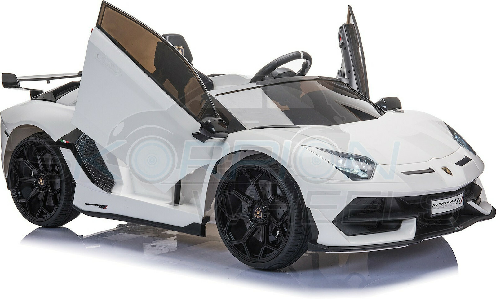 Ηλεκτροκίνητο παιδικό αυτοκίνητο Skorpion Lamborghini Aventador SVJ Original 12V Λευκό - 5246069 - Image 7