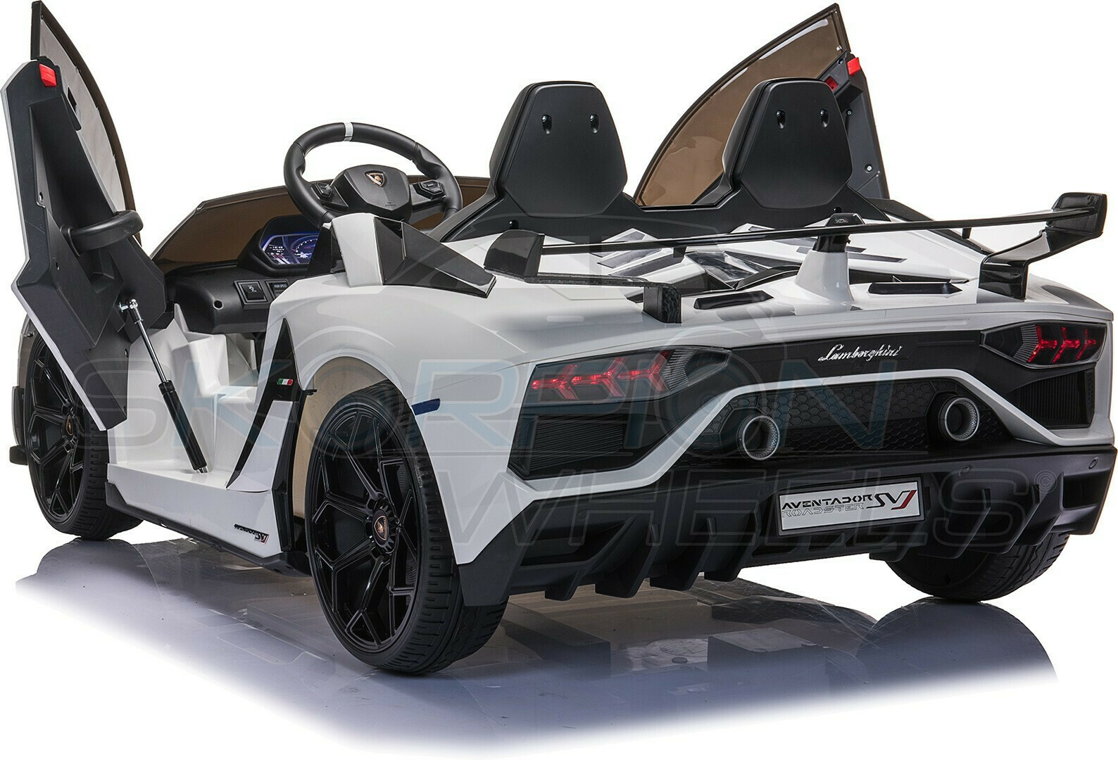 Ηλεκτροκίνητο παιδικό αυτοκίνητο Skorpion Lamborghini Aventador SVJ Original 12V Λευκό - 5246069 - Image 9