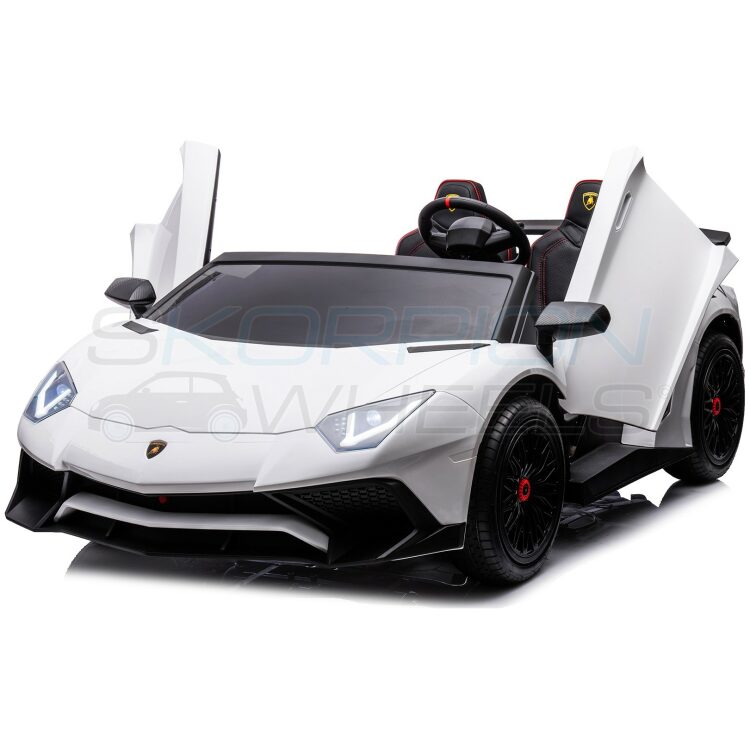 Ηλεκτροκίνητο παιδικό αυτοκίνητο Skorpion Lamborghini Aventador SV Original 24V Λευκό - 5249025