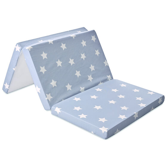 Πτυσσόμενο στρώμα παρκοκρέβατου Lorelli 60/120/5cm Stars Blue Grey Mist