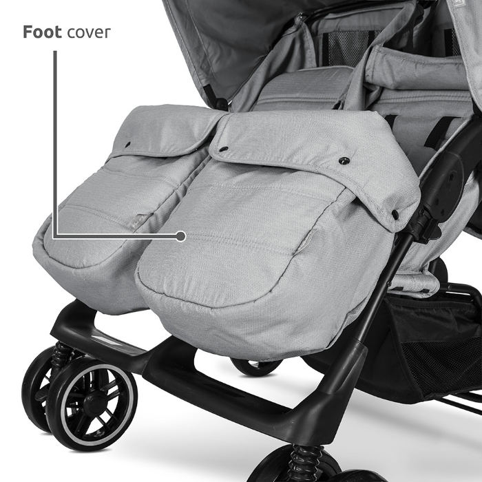 Καρότσι διδύμων Lorelli Twin Beige 10020072507 - Image 8