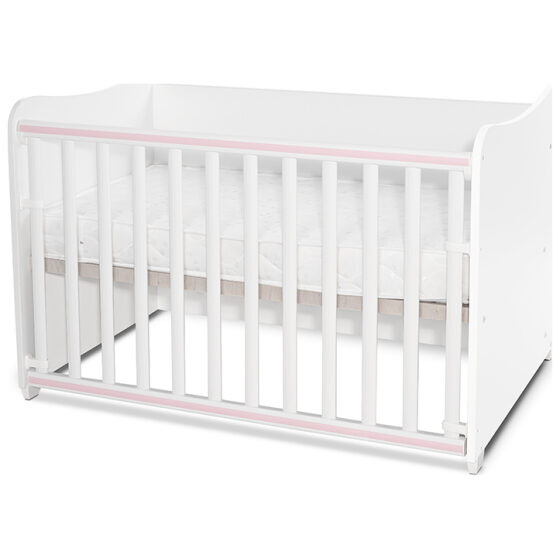 Κρεβάτι πολυμορφικό Lorelli Combo White+Orchid Pink - Image 8