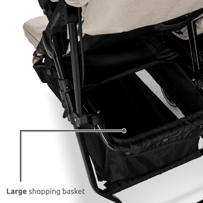 Καρότσι διδύμων Lorelli Duo Black 10021542501 - Image 16