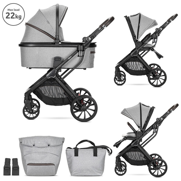 Πολυκαρότσι Lorelli Glory 3 in 1 Grey