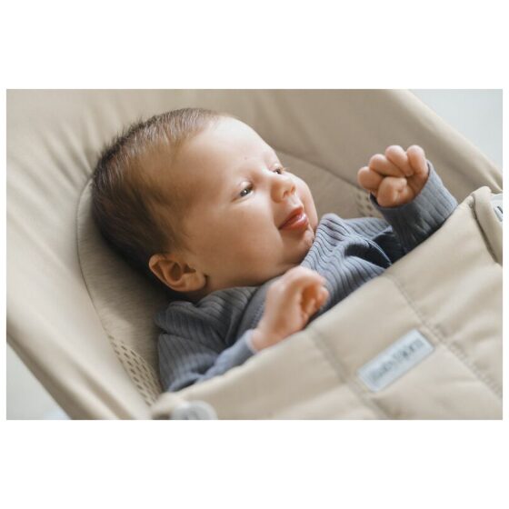 BabyBjorn ρηλάξ Balance Soft, Tri Fabric, Light Beige 005130 - Image 5