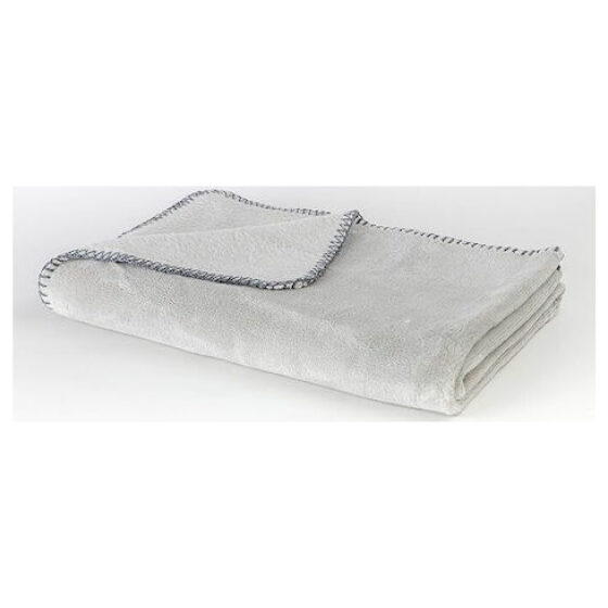 Κουβέρτα βελουτέ βαμβακερή Piel Sa 80x110 Grey
